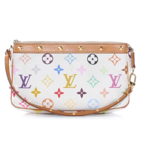 louis vuitton pochette accessories white multicolor monogram